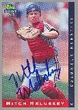 Mitch Meluskey, Columbus RedStixx - Indians Affiliate Autographed Card