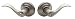 Baldwin 5255.150.RENT Wave Lever Keyed Entry Set, Satin Nickel