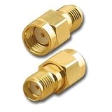 SMAKN 2 Pcs RF coaxial coax adapter SMA female to RP-SMA male