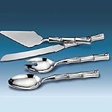 Bamboo Fork, Spoon & Knife Server