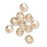 Swarovski 5000 6mm Round Crystal Golden Shadow Beads-10