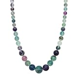 14k Yellow Gold Graduated Fluorite Necklace