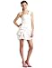 Xoxo Juniors Irridescent One Shoulder Pick Up Dress,White,9