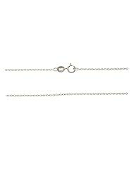14K White Gold - 20" 0.6 MM. Round Rolo Necklace Gold Chain