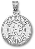 Oakland Athletics Athletics Logo 5/8 Pendant - Sterling Silver Jewelry