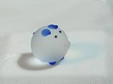 Collectibles Crystal Figurines Blue Opaque Round Pig