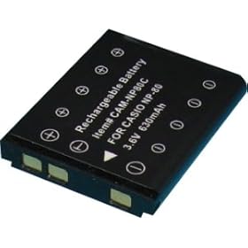 Ultralast CAM-NP80CP Casio NP-80 Digital Camera Battery