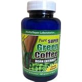 Pure Super Green Coffee Extract 800mg, 180 Capsules