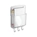 ZIA Magnetic Clear Memo Pad Holder w/ Hooks Organizer Caddy Home Decor