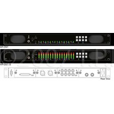 Marshall AR-DM1-B 16 Channel Digital Audio Monitor - 1RU Mainframe with Tri-Color LED Bar Graphs