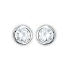 Schmuck-Pur Zirkonia-Solit�r-Ohrstecker "Clara" 8mm Silber
