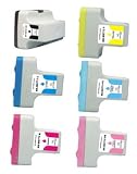 13 Pack of HP 02 Compatible Ink Cartridges: 3 Black + 2 Cyan, Magenta, Yellow, Light Cyan, Light Magenta by 4inkjets/LD