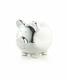 Pearhead Lil' Peach Piggy Bank, Silver