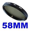 58MM Circular Polarizing Filter (CPL) for Kodak, Nikon, Canon & ANY Camera with a 58MM Filter Thread!