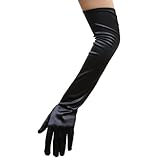 Black Satin Gloves (Opera Length) ~ Great for Formal, Wedding, Theatrical, Costume Party (STC12083) Black Satin Gloves (Opera Length) ~ Great for Formal, Wedding, Theatrical, Costume Party (STC12083)