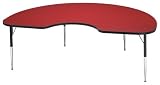 Jonti-Craft 6423JCA210 KYDZ ACTIVITY TABLE - KIDNEY - 48 INCH x 72 INCH, 24 INCH - 31 INCH HT - OAK