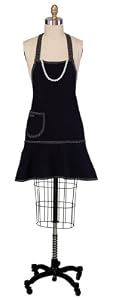 Kay Dee Designs Black Pearls Girly Apron by Butcher Aprons