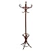 Bentwood Hat, Coat and Umbrella Stand with traditional concave base legs (MAHOGANY colour)