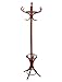 Bentwood Hat, Coat and Umbrella Stand with traditional concave base legs (MAHOGANY colour)