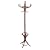 Bentwood Hat, Coat and Umbrella Stand with traditional concave base legs (MAHOGANY colour)