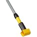 Rubbermaid Commercial FGH24600 Gripper Clamp Style Wet Mop Fiberglass Handle with Plastic Yellow Head, 60" Length, Gray