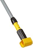 Rubbermaid Commercial FGH24600GY00 Gripper Clamp-Style Wet Mop, Fiberglass Handle, 60-inch, Gray