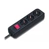 Brennenstuhl ECO Line Steckdosenleiste (3-fach, 3,0 m) schwarz