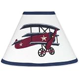 Vintage Aviator Airplane Lamp Shade by JoJo Designs