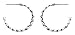Dew Sterling Silver Small Twist Hoop Earrings 68083HP004