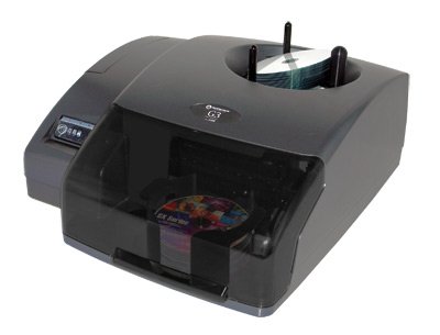 Microboards G3 Disc Publisher, 20x/48x Burn Speed , 50 Disc, USB 2 , Printwrite & Sure thing Software, Inkjet Printer with Cartridge for PC and Mac