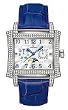 Accutron Men's 26E08 Innsbruck Diamond Moonphase Leather Watch