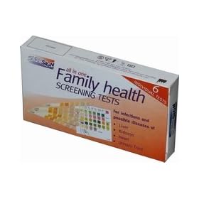 SureSign All In One Family Health Screening Tests - Check Kidneys, Urinary Tract, Liver & Heart With 1 Test