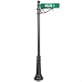 120" Cast Aluminum Pole with Sculpted Base Finish: Verde Green