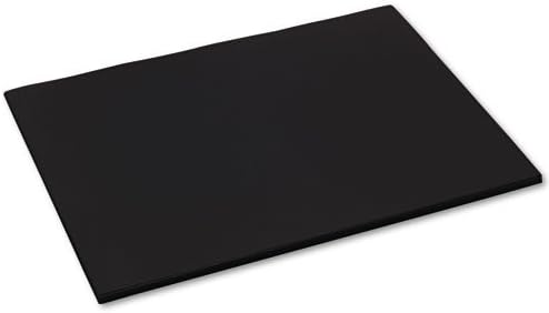 Pacon® - Tru-Ray Construction Paper, 76 lbs., 18 x 24, Black, 50 Sheets/Pack - Sold As 1 Pack - Heavyweight 100% vat-dyed sulphite with longer, stronger fibers.