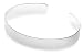 Silver B1792 Plain Torque Bangle
