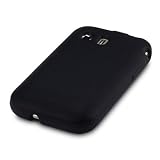 SAMSUNG GALAXY Y S5360 SILIKON SKIN CASE SCHUTZHÜLLE IN SCHWARZ, QUBITS RETAIL VERPACKUNG