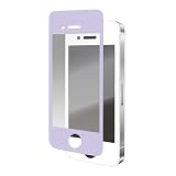 【絶対気泡ができない】 iPhone4S/4 両対応 液晶保護フィルム/反射防止タイプ パープル
