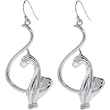 BABY PHAT CAT Silver Toned Dangle Earrings