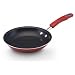 Rachael Ray Porcelain Enamel II Nonstick Open Skillet, 8-1/2-Inch, Red