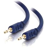 C2G / Cables to Go 40621 Velocity M/M Mono Audio Cable (12 Feet, Blue)