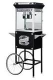 Great Northern Popcorn Black Paducah 8 Ounce Antique Popcorn Machine and Cart