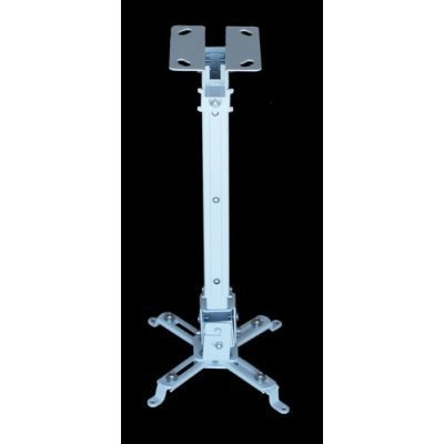 Office Product: VideoSecu Universal LCD/DLP Projector Ceiling Mount Bracket White PJ2W 1CA
