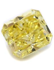 1 Ct Fancy Yellow Radiant Natural Loose Diamond, FY Color, VS Clarity
