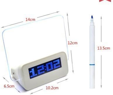 5 LED Message Board with Highlighter Digital Alarm Clock with 4 Port USB Hub by TERESHKI