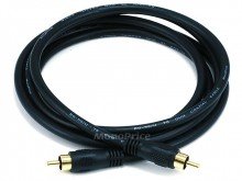 6ft Coaxial Audio/Video RCA Cable M/M RG59U 75ohm (for S/PDIF, Digital Coax, Subwoofer & Composite Video)