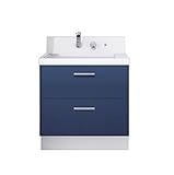 LIXIL(リクシル) INAX 洗面化粧台 K1シリーズ 間口750 フルスライドタイプ アーバンブルー K1FH3-755SY/B12H