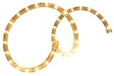 136.5 Feet Pre-Cut LED 2-Wire 120 Volt 1/2 Warm White Rope Light