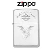 Zippo Lighter Harley Davidson Eagle with Attitude Satin Chrome