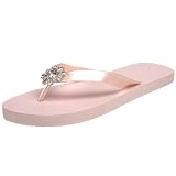 Patricia Green Women's Crystal Thong Sandal,Pink,9 M US