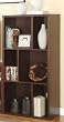 Functional Bookshelf Contemporary Style in Walnut Finish